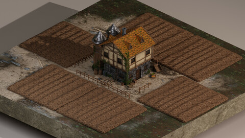Farm House 3D Model