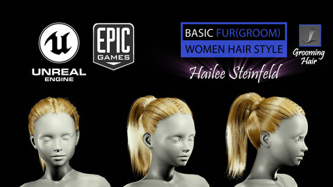 Hailee Steinfeld Grooming Real-Time Hairstyle Unreal Engine 4