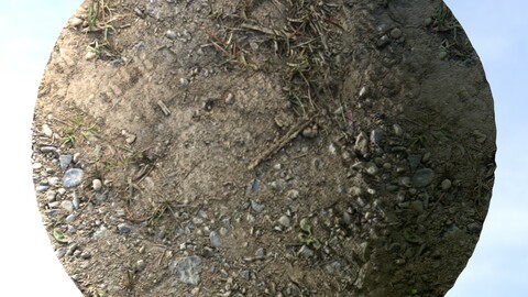 Dirt And Gravel 3 PBR Material