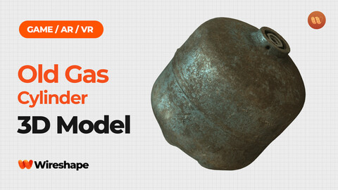 Old Gas Cylinder - Real-Time 3D Scanned Model