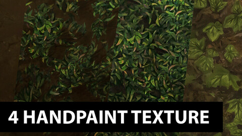 Handpaint-Stylized grass texture pack