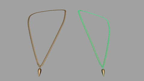 Carrot necklace model