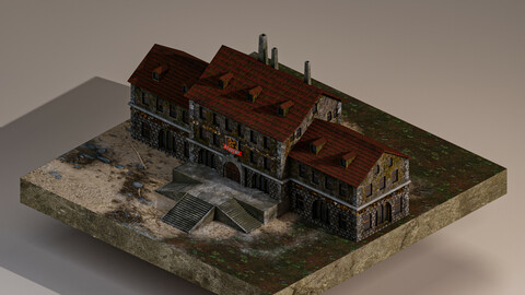 Medieval Academy 3D Model