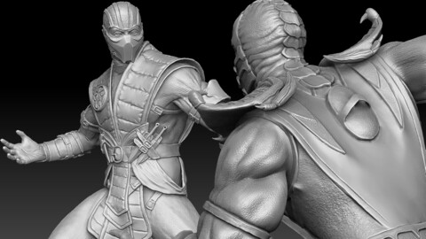 Scorpion MK9 VS Subzero MKX