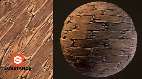 Stylized Wood Planks - Substance Designer