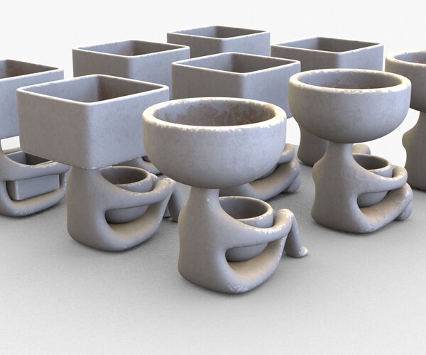 ArtStation - 3D printable Planters | Resources