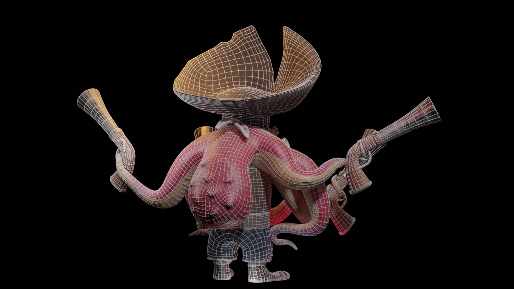 ArtStation Crash Bandicoot Octopus pirate Game Assets