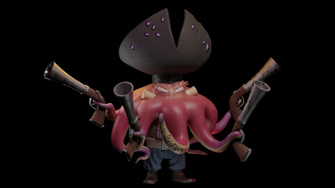 Crash Bandicoot Octopus pirate