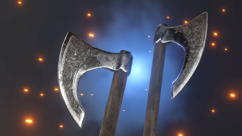 Medival Viking battle axe