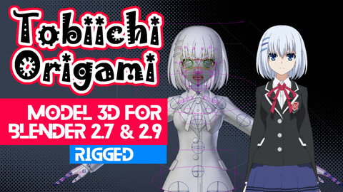 Tobiichi Origami - Date a Live Anime Model 3D