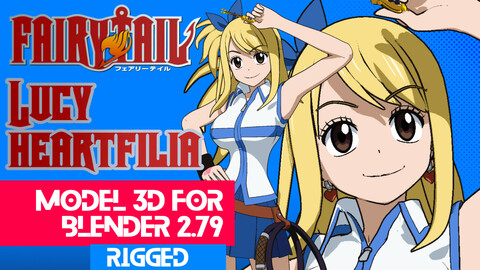 Lucy Heartfilia - Fairy Tail  Anime Model 3D