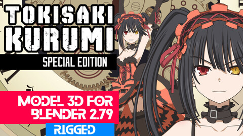 Tokisaki Kurumi - Date a Live Anime Model 3D
