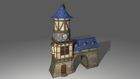 Medieval cartoon house 6 (H6)