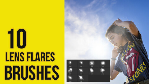 Lens Flares Brushes for Photoshop