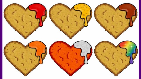 Twitch Sub Badges: Nugget Hearts