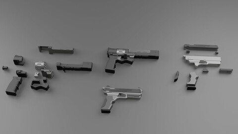 Handgun 3D model