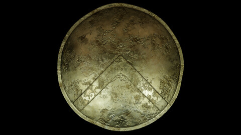 Spartan Shield Low poly