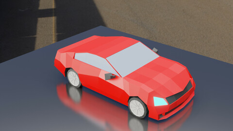 Low Poly Simple Car