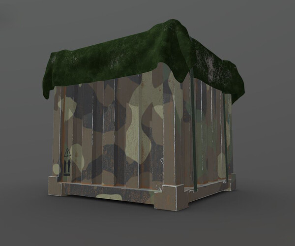 Artstation Militaryairdrop Game Assets