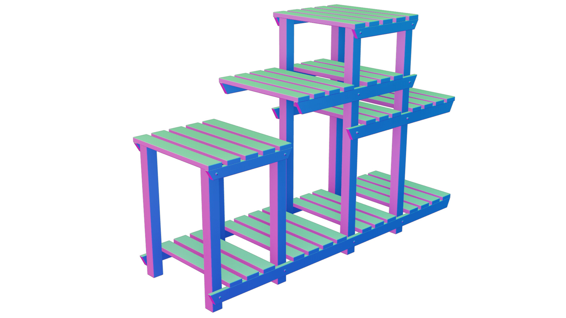 ArtStation Platform Shelf Lowpoly 3D model Resources