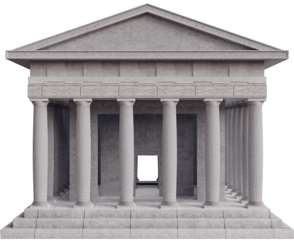 ArtStation - Greek Temple 3D model | Resources