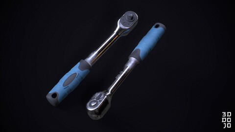 Socket Wrench - PBR Game Ready - Low-poly 3D model