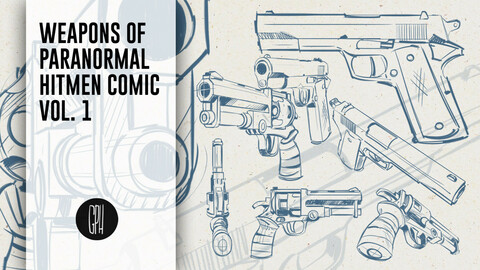 Brushe Tips of Parnormal Hitmen comic Vol. 1