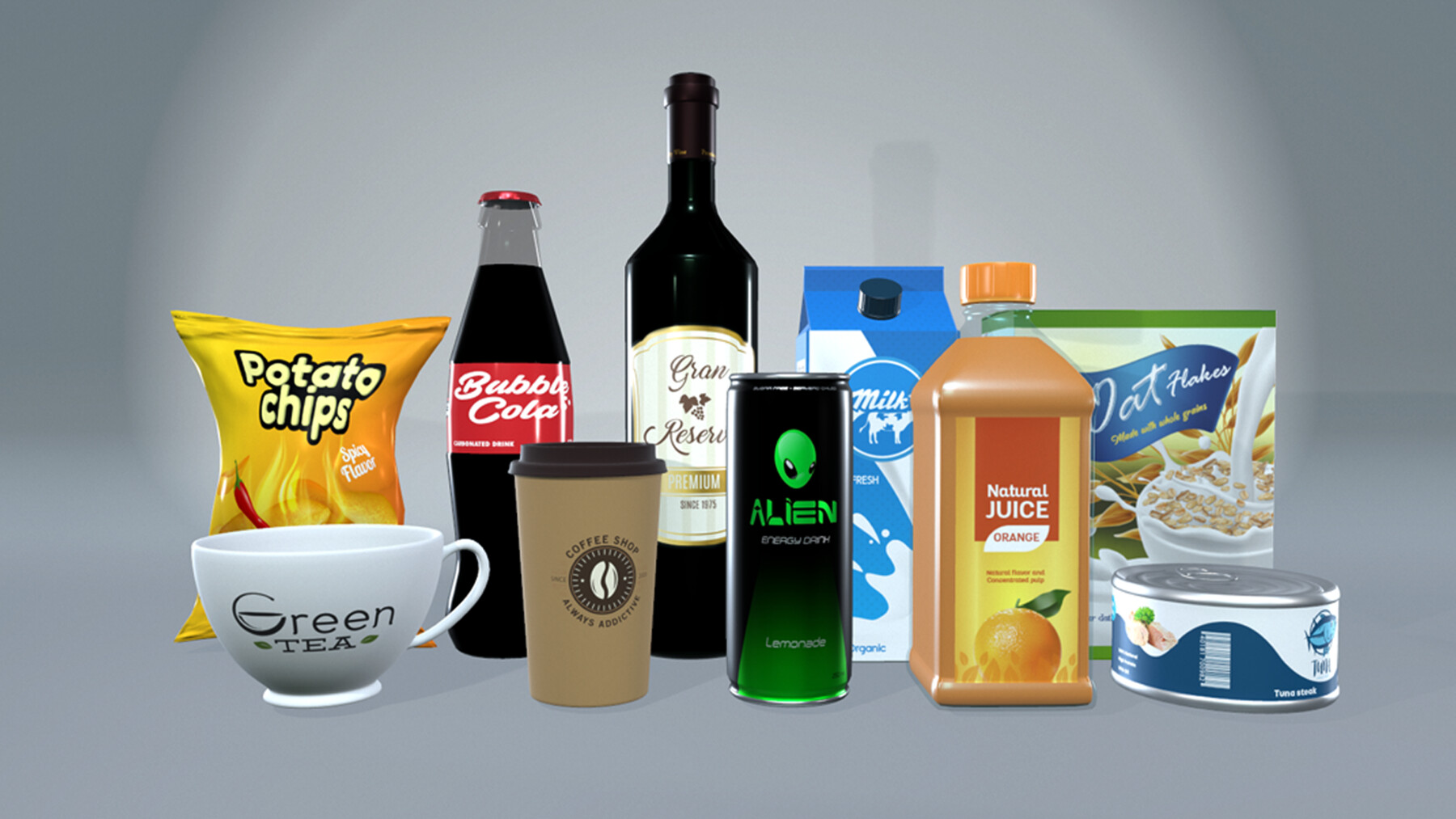 3d products. 3 D модели продукты питания. 3d models of food products. Original brand. Food and Beverage Packaging – NQF Level 3.