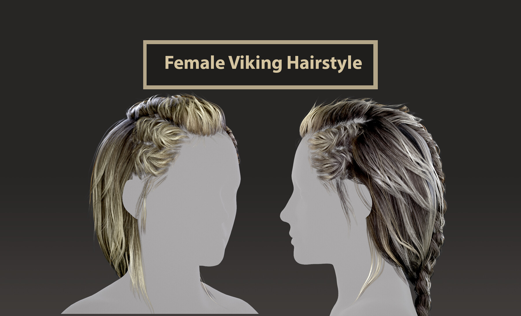 ArtStation - Female hair