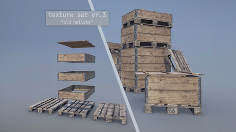 Cargo Wood Pallets Collars Cover EUR EPAL vr.3