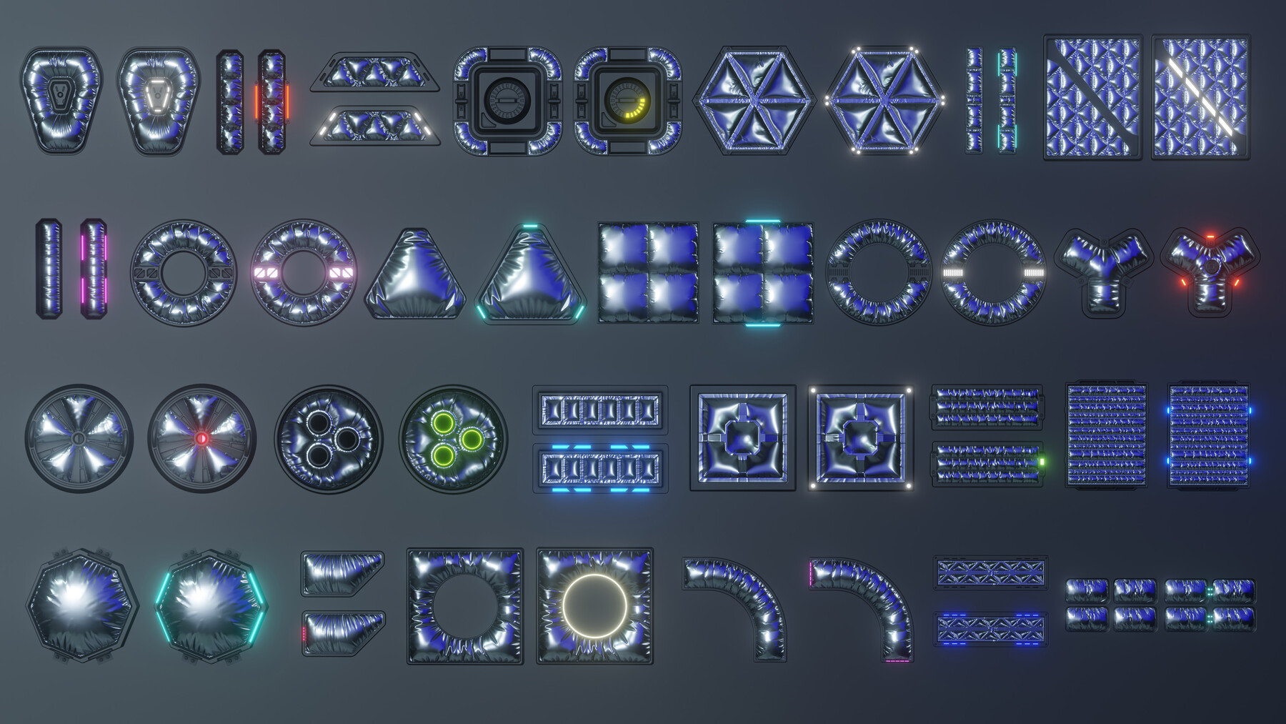 ArtStation - Scifi space mylar decals pack | Resources