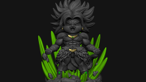 BROLY chibi 3d model