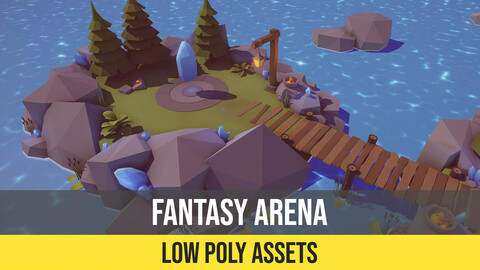 Low Poly Fantasy Arena for Unity