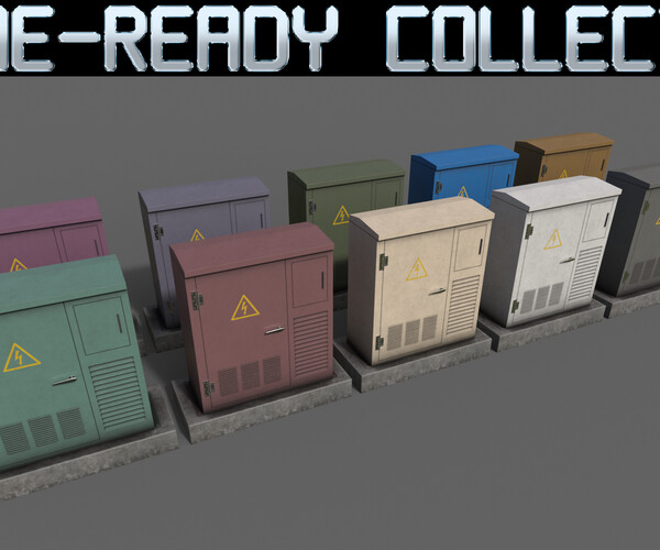 ArtStation PBR Electric Box Game Assets