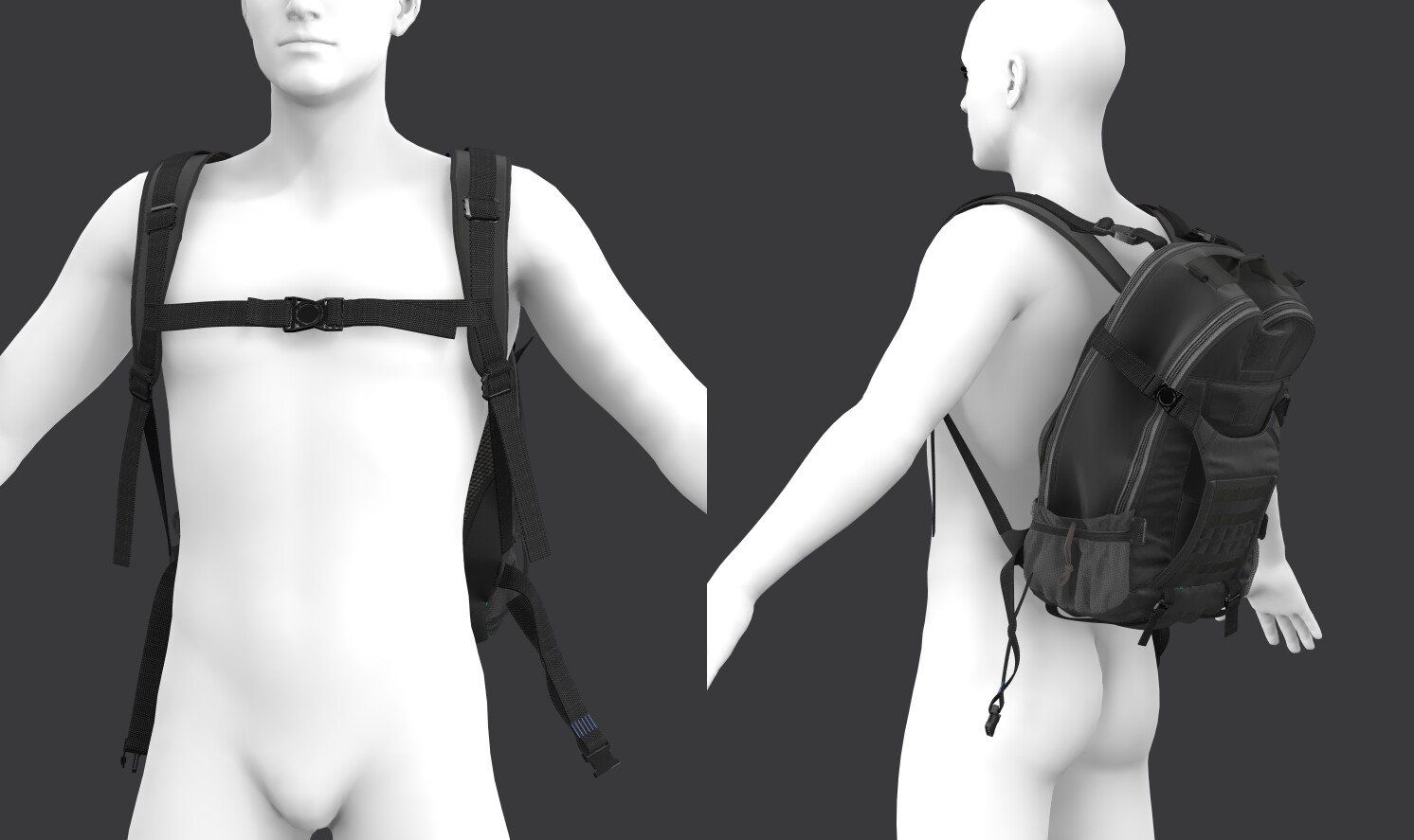 ArtStation - Hand Bag pack Backpack MD CLO 3D ZPRJ ZPAC project