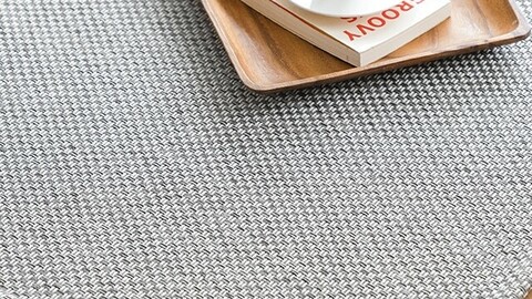 Solid sisal look rattan rug carpet