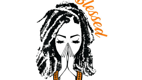 Blessed Black Girl SVG