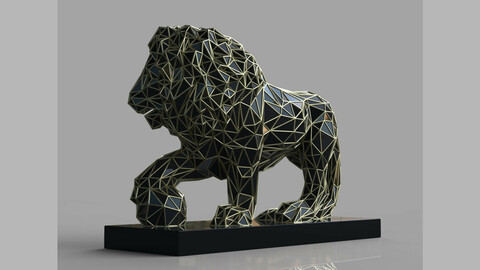 Abstract Lion - 3D Printing