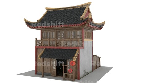 Chinese style ancient architecture  F