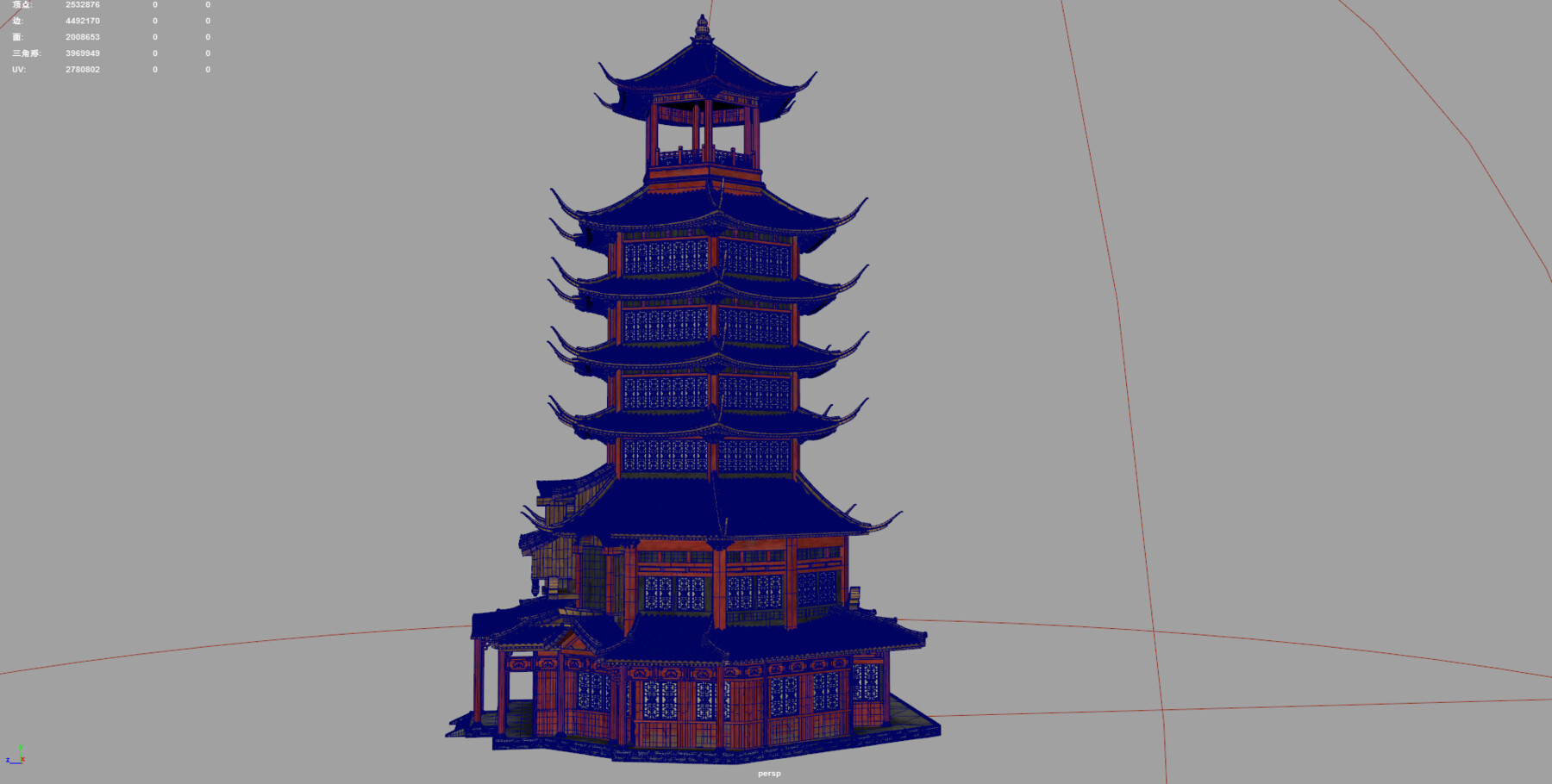 ArtStation - Chinese style ancient architecture tower J