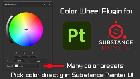 Color Wheel plugin for Substance Painter