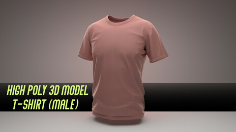 T-shirt (highpoly, male)