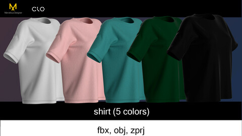 T-shirt in 5 colors (colorway)