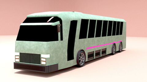 Bus 3D low-Poly Model