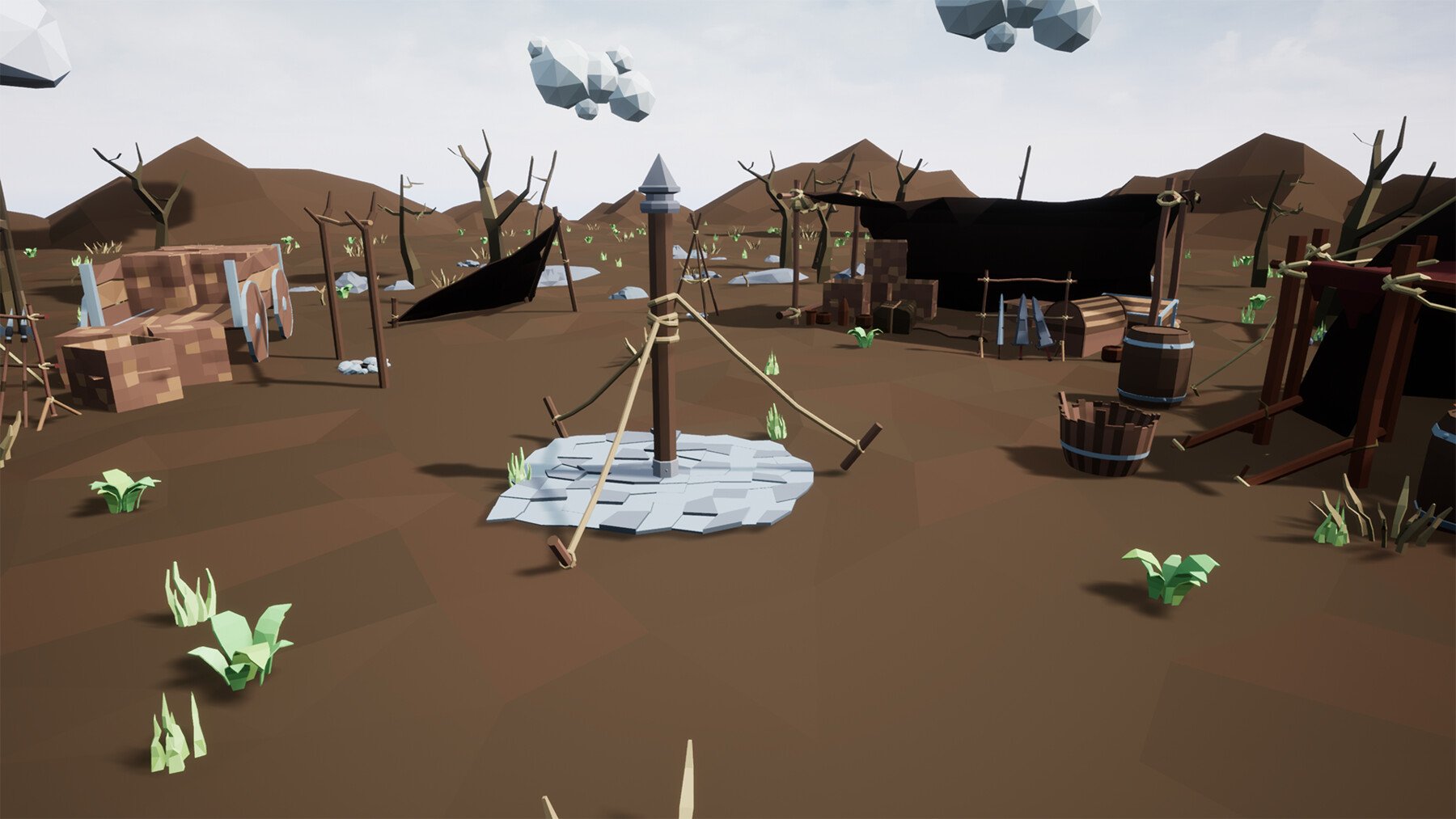 ArtStation - Polygon - Medieval Camp (Unity, UE4) | Game Assets