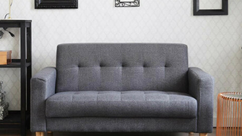 Ruby two-seater fabric sofa