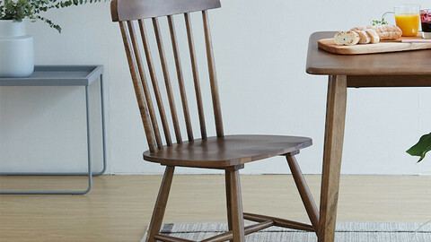 Tone Rubber Wood Solid Wood Design Windsor Chair