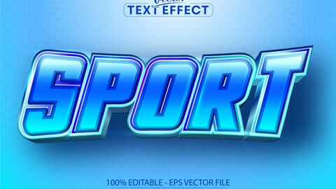 Sport text, sport style editable text effect