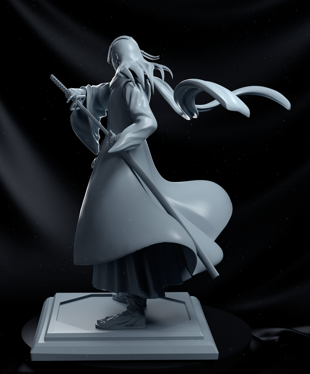 ArtStation - Kuchiki Byakuya 3D Printing | Resources