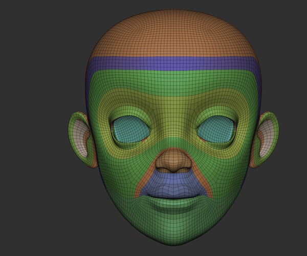 ArtStation - Stylized Base head for Zbrush and exported OBJ for other ...